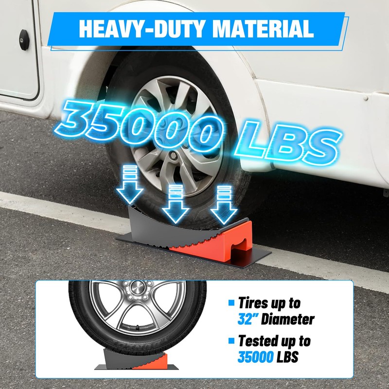 Nilight RV Leveler - 2 Pack Camper Leveling Blocks Ramp