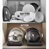 Pull Out Pots and Pans Organizer Under Cabinet, Sliding Lid