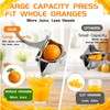 Heavy Duty Lemon Squeezer, Large Manual Citrus Press for Lemons