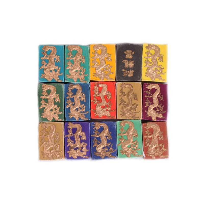 Onogal 4330 15 Colors Chinese Ink Stones for Drawing Calligraphy