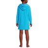 Lands' End G Terry Kangaroo Cover Up Turquoise Kids X-Large