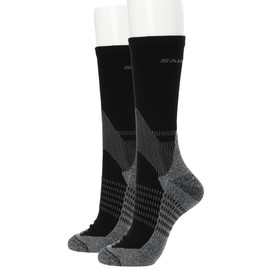 Salomon Socks, 2-Pair Set, X Ultra ACCESS CREW 2-PAC (X Ultra Access Crew Pack of 2), ANTHRACITE/BLACK, L