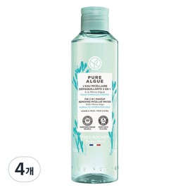 Yves Rocher Pure Algae 2-in-1 Micellar Water Makeup Remover, 4, 200ml / 이브로쉐 퓨어 알게 투인원 미셀라 워터 메이크업 리무버, 4개, 200ml