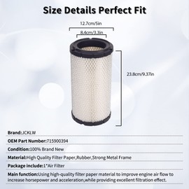 715900394 Air Filter Compatible with Can Am Defender HD5 HD8 HD10 Max HD8 HD10 Maverick Trail 800 1000/Sport 1000 CM-8016 2016 2017 2018 2019 2020 2021