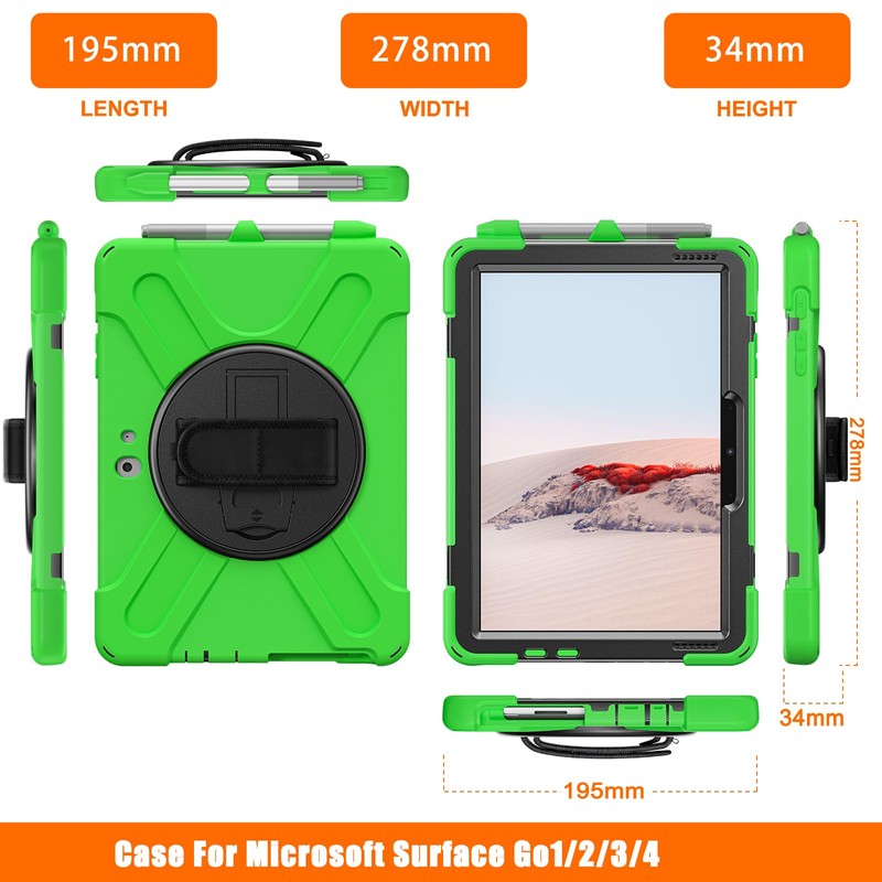 ZenRich Rugged Case for Surface Go 4 (2023)/Surface Go 3