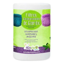Rollo 100 filtros de bambú Ecopipo compostables no reutilizables 17x29 cm                                                                             