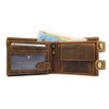 Lemasi Biker Wallet with Chain RFID Protection Hunter Leather Wallet