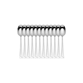 Moven | Set Cuchara Sopera | Sofia| 12 Piezas| Cuberteria de Acero Inoxidable | Juego de cucharas para servicio de mesa