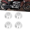 4Pcs Billet Handlebar Riser Bushing Solid CNC T6 Aluminium Alloy