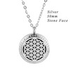 316L stainless steel flower of life aromatherapy pendant 20mm 25mm