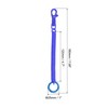 [PATIKIL] Elastic Coil Spring Keychains, Set of 4 Anti-lost Keychain
