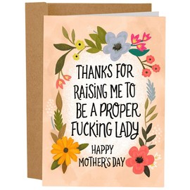 Funny Mother’s Day Cards - Mother's Day Cards for Mom - 5x7 Inch Individual Greeting Card with Kraft Envelope:_No One Watches TV