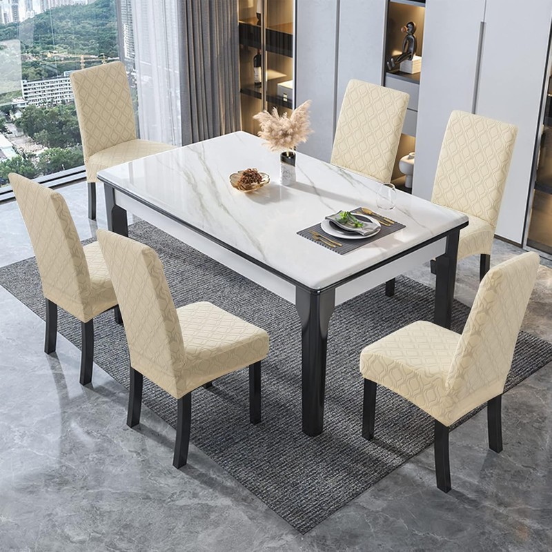 KACOMACO 4Pcs Waterproof Chair Covers Set of 4 Stretch Washable
