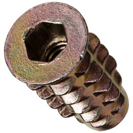 E-Z LOK - 901024-20 E-Z Lok Threaded Insert, Zinc, Hex-Flanged, #10-24 Internal Threads, 0.787" Length (Pack of 50)