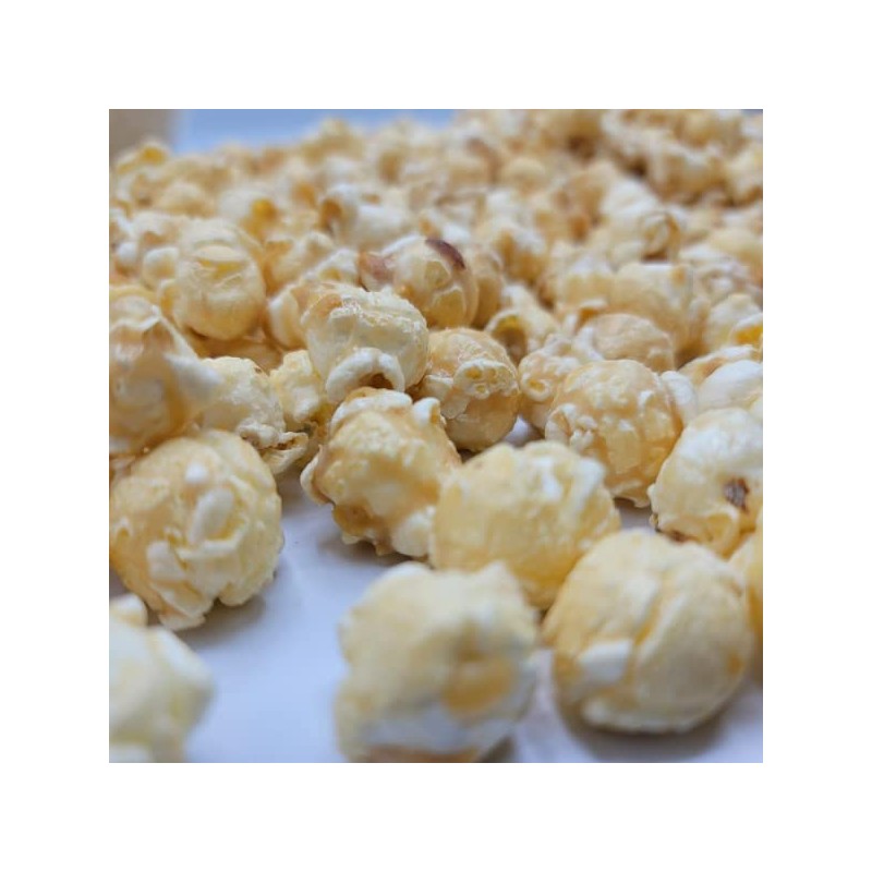 Cashew Almond Toffee Popcorn | Produced in Gibbon, Nebraska |