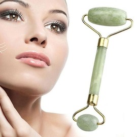OC1257 Natural Jade Round Meridian Massage Tool for Skin Care Roller 3ea