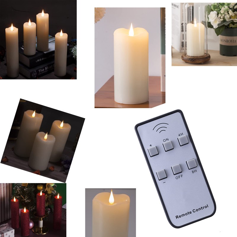 TECHLONG Compatible for The Flameless Candles in Shop, ON/Off/Dimming/Timer Function,
