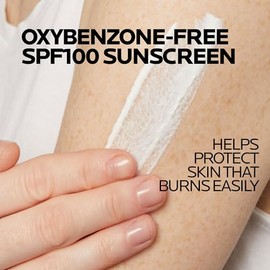La Roche-Posay Anthelios Melt-In Milk Protector solar SPF 100, protector solar para cuerpo y cara, amplio espectro SPF + antioxidantes, sin aceite, para piel sensible al sol, libre de oxibenzona