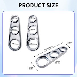 GUTERTOP Pack of 2 Tap Strainer Keys, Mixing Nozzle Wrench Removal Tool, Aerator Key for Adjusting Water Flow M16/M18/M20/M22/M24/M28