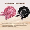 IJRPLM 2Pcs Silk Bonnet for Sleeping,Large Satin Bonnet with Tie