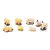 8 x Sheep Rams Lambs Pigs and Piglets Christmas Figures