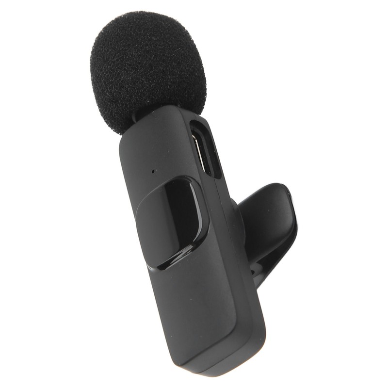 Wireless Lavalier Microphone Intelligent Noise Cut Automatic Pairing Compact Microphone