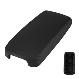 Youxmoto Center Console Lid Fit for Nissan Altima 2013 2014 2015 2016 2017 2018; Black Armrest Cover PU Leather and ABS Back Plate. (Not fit Sliding/Lifting armrests)