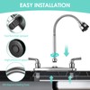 RV Kitchen Faucet Non-Metallic, Flexible Spout for Campers, Motorhomes, Travel