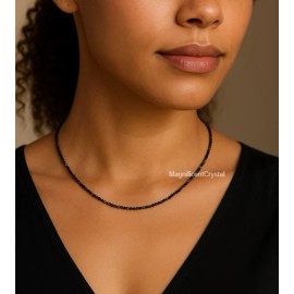 Crystal Premium Hematite Beaded Choker Healing Dainty Women Boho Crystal Necklace Gifts