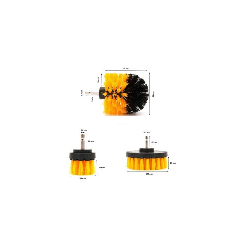Kit de Cepillos de Limpieza para Taladro Eléctrico Set de