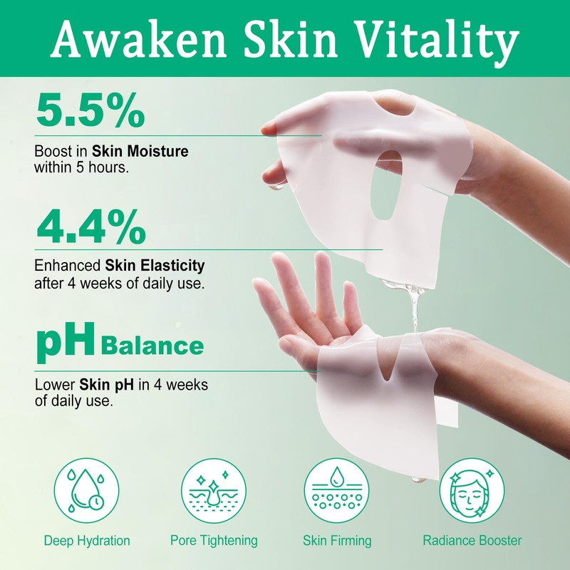 Collagen Face Mask,Advanced Hydrogel Sheet Masks Skincare, Pack of 6