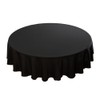 RUISIBO Round Table Cloths 60 Inch Black Tablecloth Party Outdoor