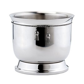 Old Dutch International Double-Walled Wine Cooler with Tie Knot, Stainless Steel