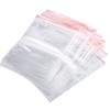 100 Pack of Resealable Plastic Bags Self Locking Bags with