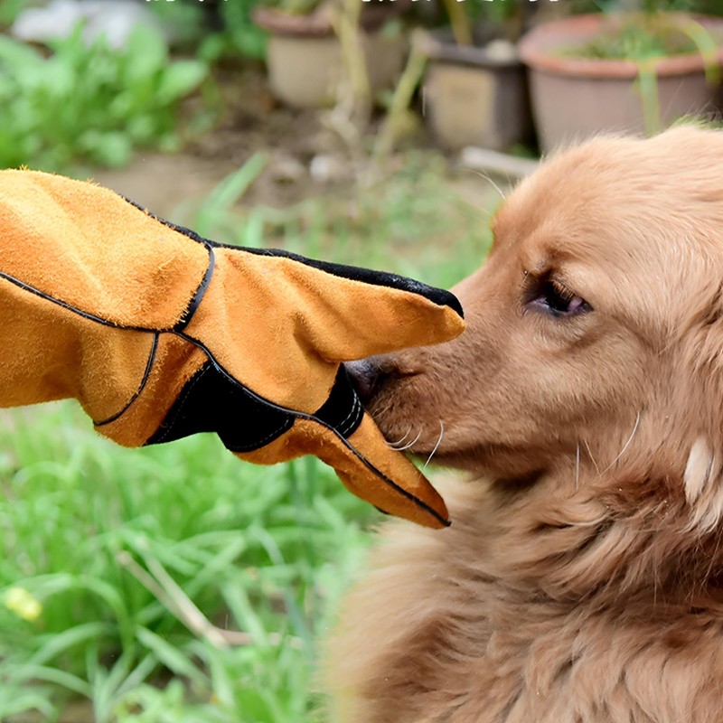 MZSX Animal Handling Gloves Bite Proof, 45CM Durable Bite Resistant