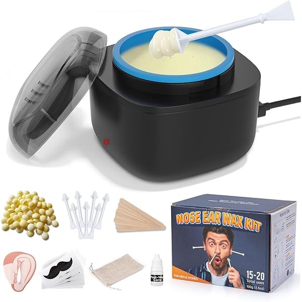 Nose Wax Kit Men, Nose and Ear Hair Waxing Kit