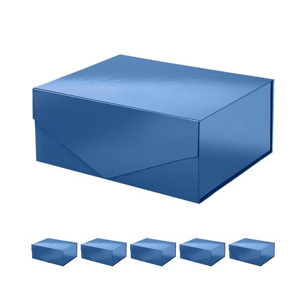 PACKHOME 6 Gift Boxes 9x6.5x3.8 Inches, Groomsman Boxes, Rectangle Collapsible