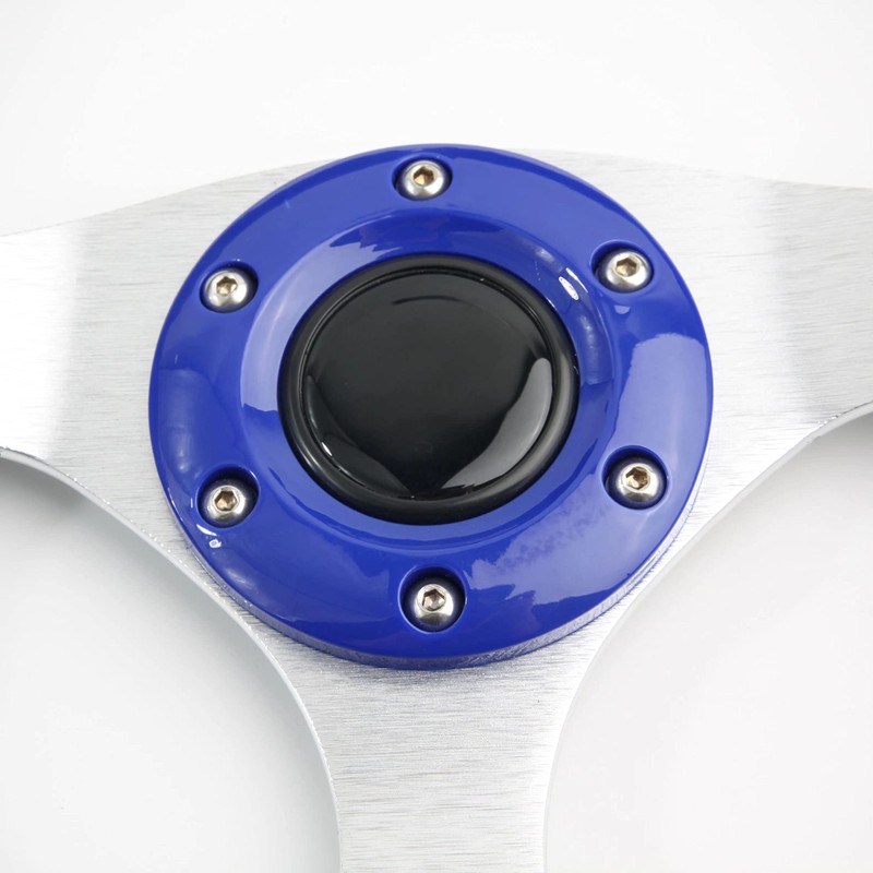 YEHICY Classic Blue Golf Cart Steering Wheel for Club Car