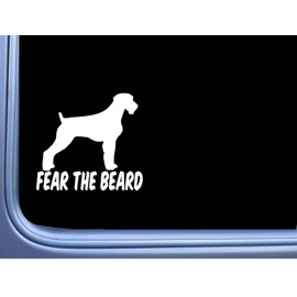 Fear The Beard German Wirehaired Pointer M341 6 inch Sticker Decal Dog Wirehair
