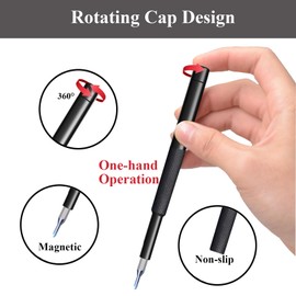 XAQISHIRE Precision Screwdriver Set,27-in-1 Mini Small Magnetic Repair Tool Kit for Phone,Watch,Computer,Eyeglass,Doorbell,Electronic,Plastic Handle & Chrome Vanadium Steel Screw Driver