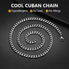 Stainless Steel Cuban Link Chain Necklace Trendy Women Men Jewelry