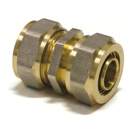 Pipetec Screw Fitting Coupling Transition 20 x 2 mm Connector for Multilayer Composite Pipe, DVGW, UBA Compliant, up to max. 100 °C