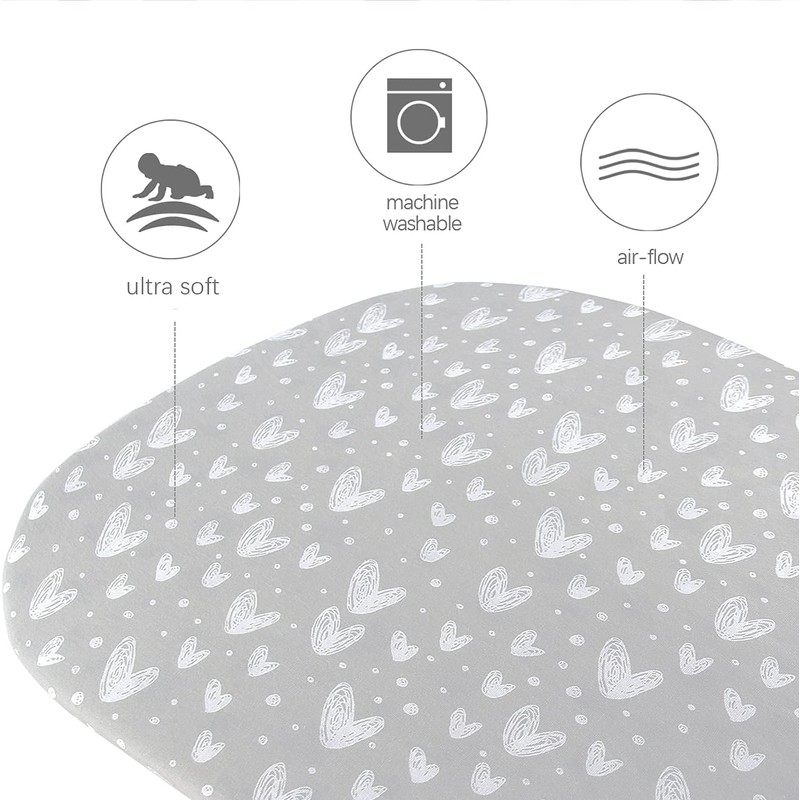 SPRINGSPIRIT Next To Me Crib Sheets 2 Pack,100% Jersey Knit