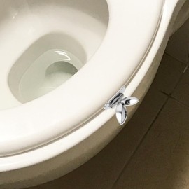 Ciieeo 4pcs Acrylic Toilet Seat Lifter Butterfly Toilet Cover Handle Toilet Seat Holder Clips Lavatory Lid Lift Handle Toilet Lifting Tools for Home Bathroom Accessories