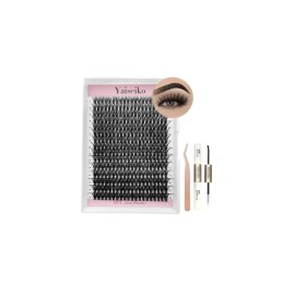 Lash Extension Kit-300 Pcs 50D Eyelash Clusters,Bond+<wbr/>Seal+Lash Applicator Tool