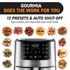 Gourmia 4-Qt Digital Air Fryer with Guided Cooking, Easy Clean,