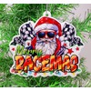 Generic Santa Racing Ornament - Merry Racemas