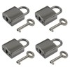 Piutouyar Mini Lock with Key, Small Keyed Luggage Lock, Gun