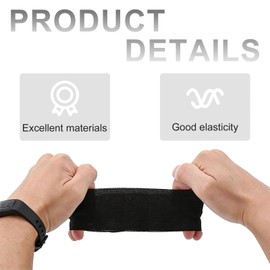 JIUCHAOTONG 18 Pcs Black Armband Funeral, Black Mourning Armbands, Loop Closure Sports Exercise Armband, Elastic Arm Band for Captain, Ideal for Football, Basketball and Funeral Condolences