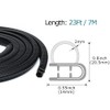 Tintvent Rubber Edge Trim 23Ft Car Door Seal Strip with